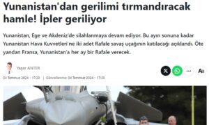 Rafale: Πρώτα οι Τούρκοι λέγανε ότι η Ελλάδα προκαλεί επειδή έχει εξοπλίσει τα νησιά - Τώρα λένε πως προκαλεί επειδή αγοράζει Rafale
