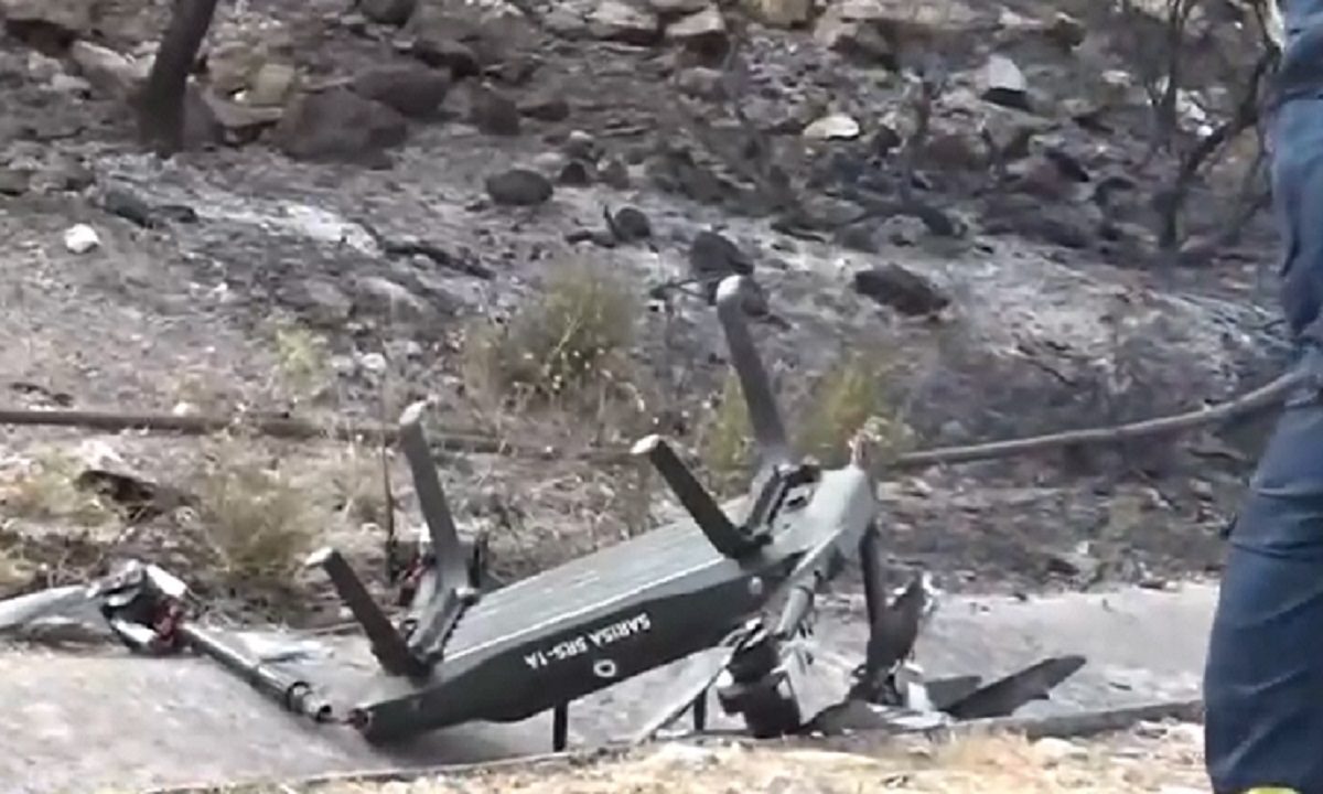 S.A.S. Technology: Από πτητική αστάθεια η πτώση του drone SARISA στα Γλυκά Νερά - Έπιασε φωτιά η μπαταρία